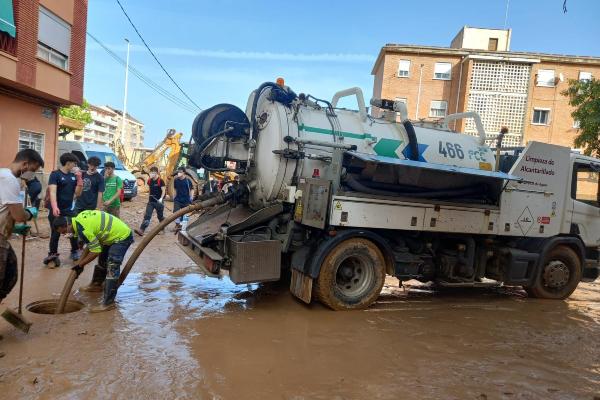 FCC MEDIO AMBIENTE PROVIDES SEWAGE EQUIPMENT TO CITIES AFFECTED BY THE DANA